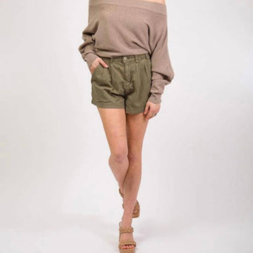 Free People Billy Chino Shorts (size 6, willow color), NWOT